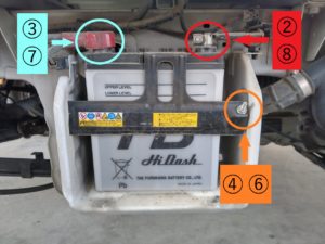 バッテリー交換作業手順